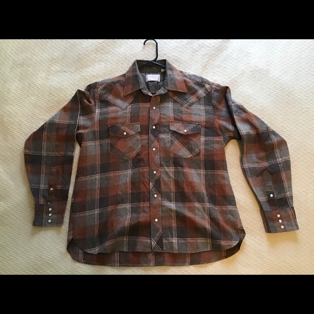Vintage Wool Blend Western Shirt